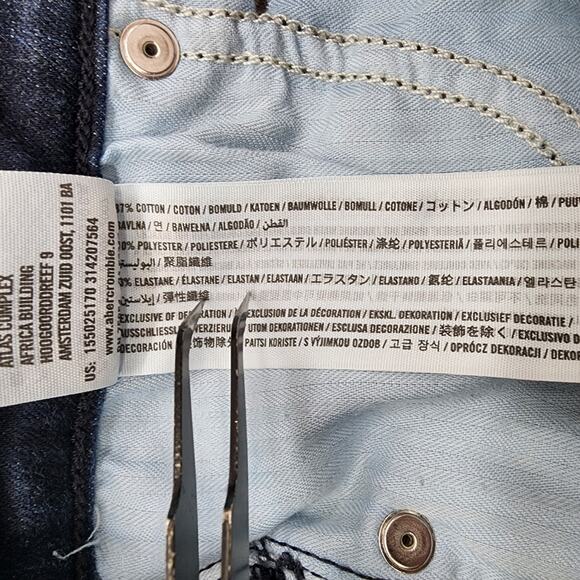 Abercrombie & Fitch Jeans Womens 24/00S Dark Wash Simone High Rise Super Skinny - Picture 7 of 14